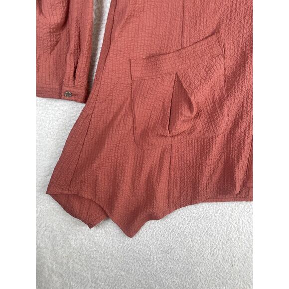 Soft Surroundings Crepe Tunic Womens Large Plein Air Button Down Long Sleeve - Picture 8 of 15